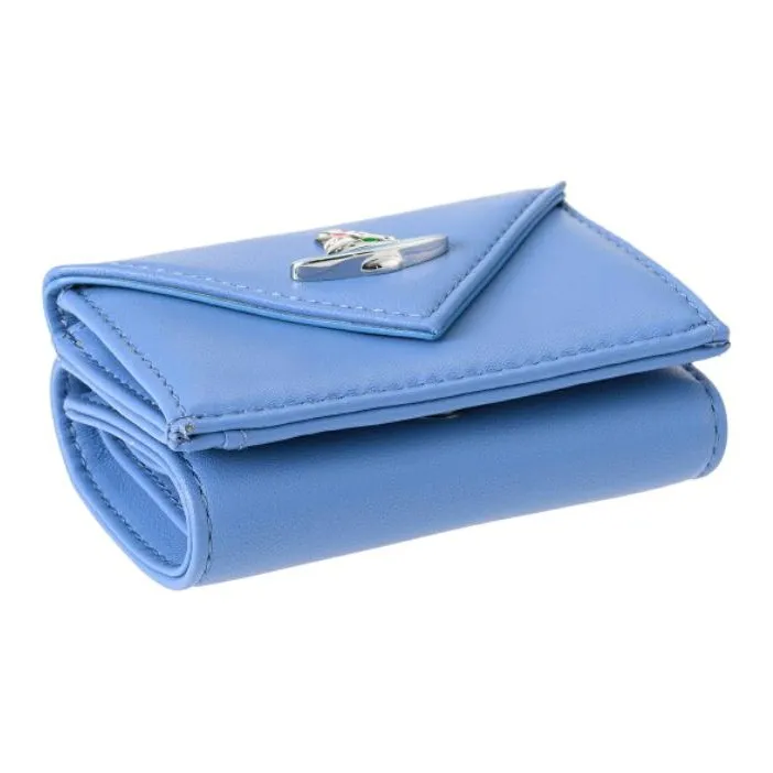 Vivienne Westwood Leather Wallet Women's Blue-1