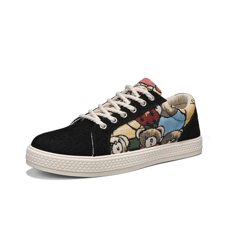 LONGDUIZHANG Slip Resistant Cushioning Abrasion Resistant Lightweight Breathable Low Top Skateboard Shoes Men's-11