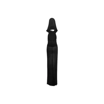 SAINT LAURENT Hooded Draped Dress