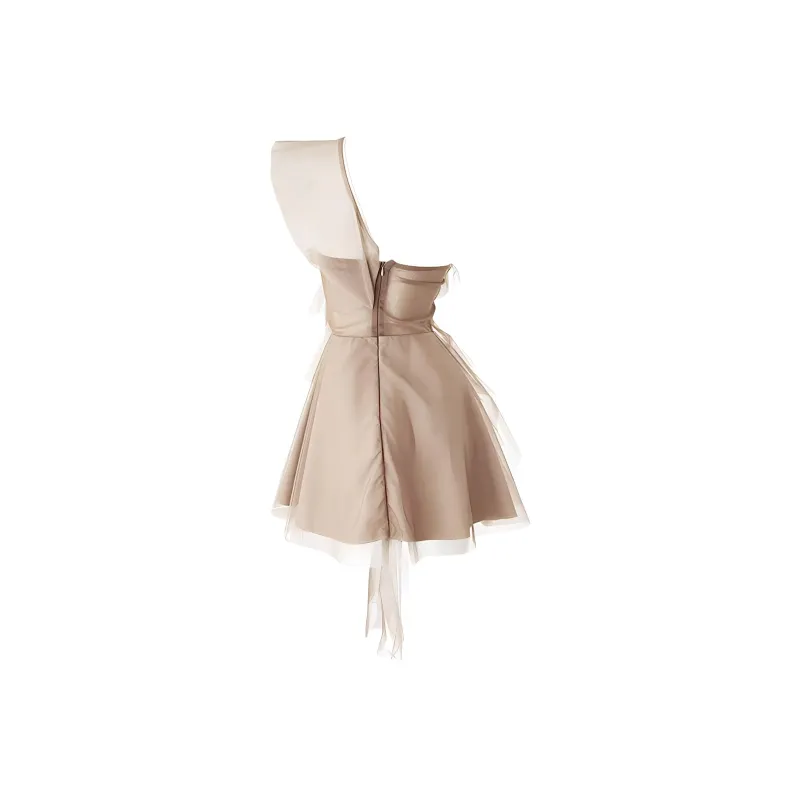 OZVO Sleeveless Dresses Women's Brown-1