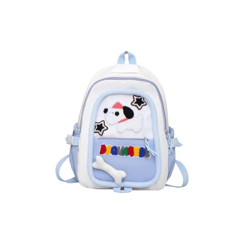 WICKBUEN Nylon Backpack Women's Green/Blue/Pink/Black-12