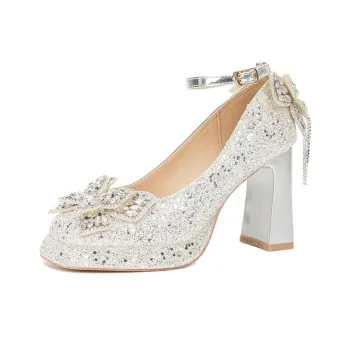 City Camel Chunky Heel High Heels Women's