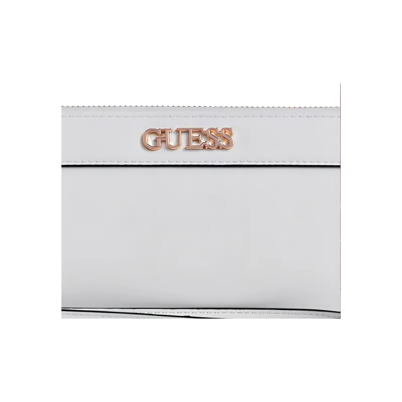 GUESS Artificial Leather Wallet Large Size Women's White-3