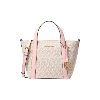 MICHAEL KORS Pratt Polyurethane Tote Bag, Shopping Bag, Shoulder Bag, Handbag Small Size Women's Pink