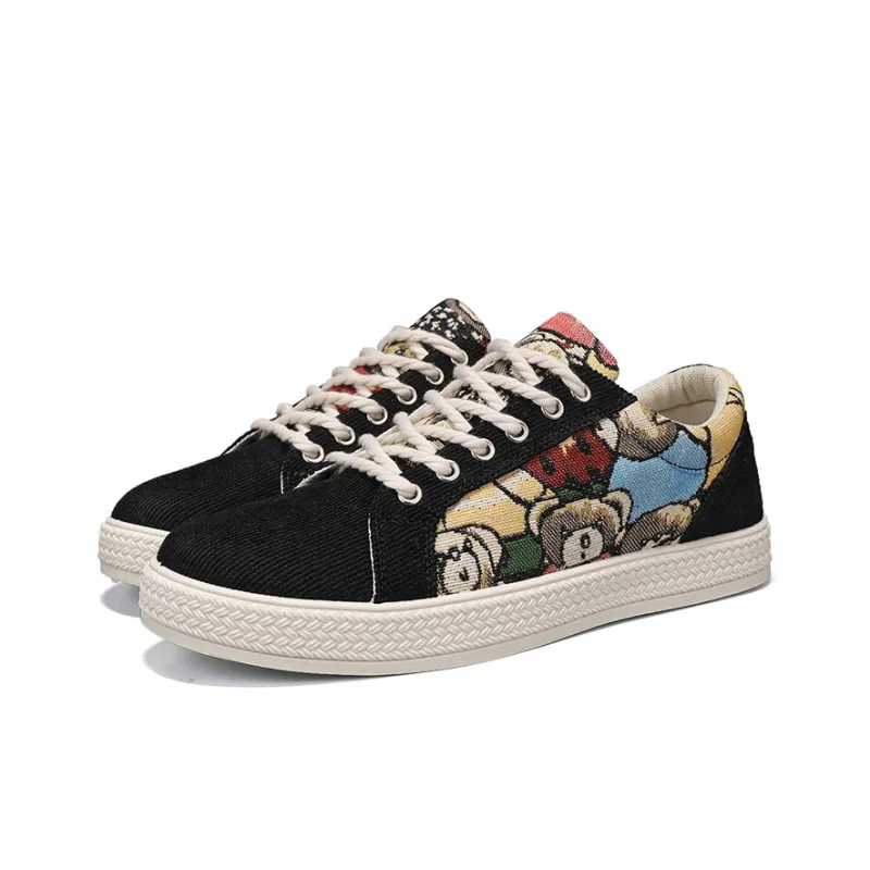 LONGDUIZHANG Slip Resistant Cushioning Abrasion Resistant Lightweight Breathable Low Top Skateboard Shoes Men's-12