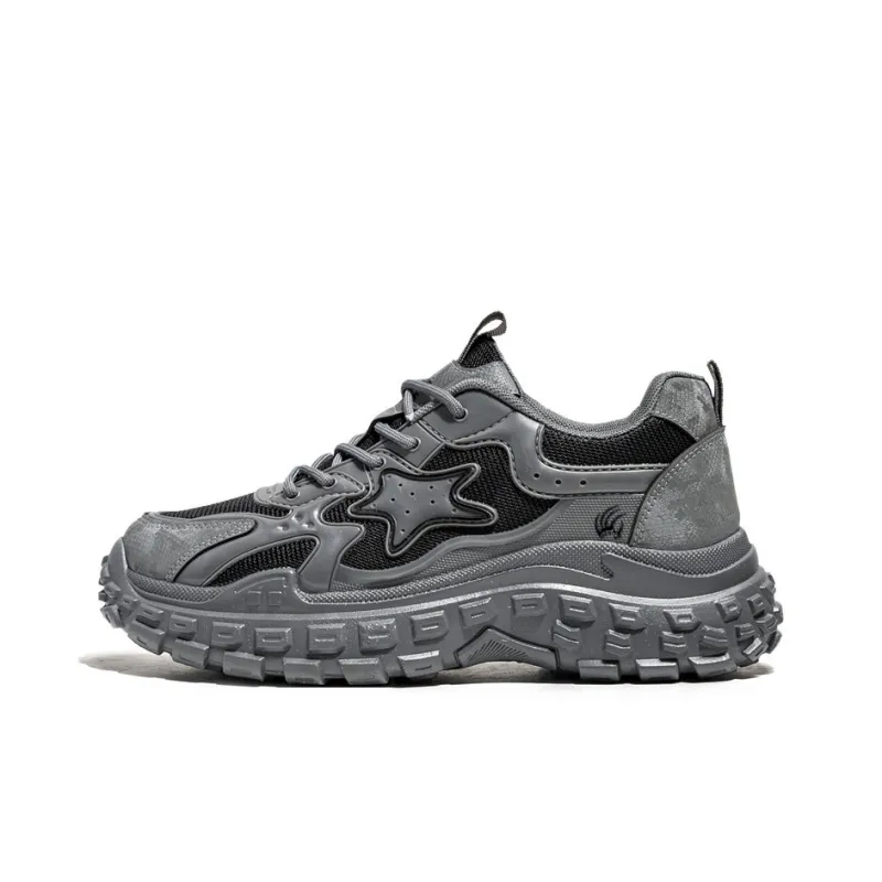 Animal Claws Anti Slip And Wear Resistant Height Increasing Low Top Chunky Sneakers Men's-0