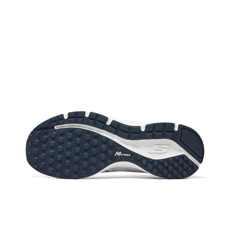 Skechers GO RUN Cushioning, Slip Resistant, And Abrasion Resistant Low Top Running Shoes Men's White Blue-4