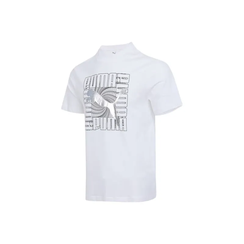PUMA GRAPHICSFOIL SS25 T Shirt Men's White-0