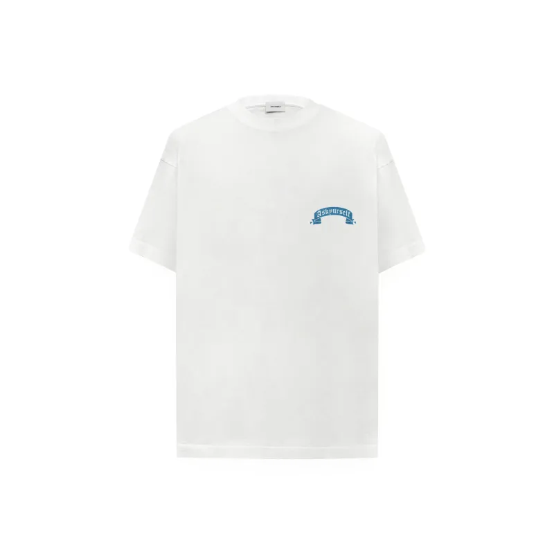 Askyurself T Shirt Unisex Distressed White-1