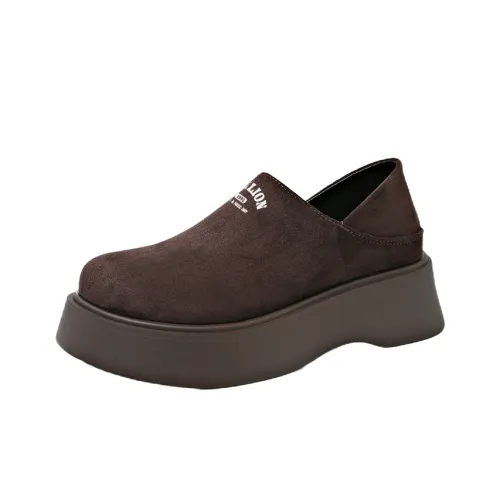 Tonlion Casual Single Shoes Women's Brown