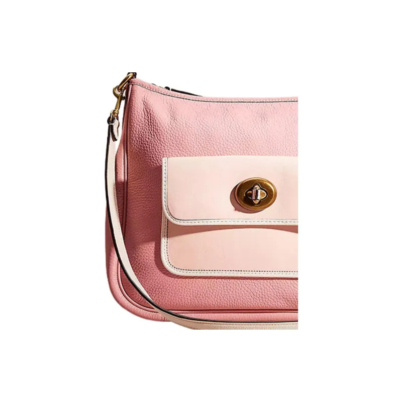 COACH Cary Pebble Leather Tote Bag, Shopping Bag, Crossbody Bag, Shoulder Bag Regular Women's Brass & Bubbles Candy-4