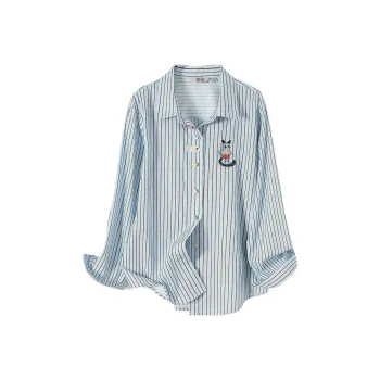 TOUCH Shirt Women's Blue Base With Stripes