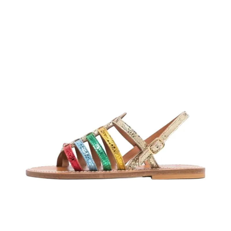 K Jacques St Tropez Roman Sandals Women's Yellow-0