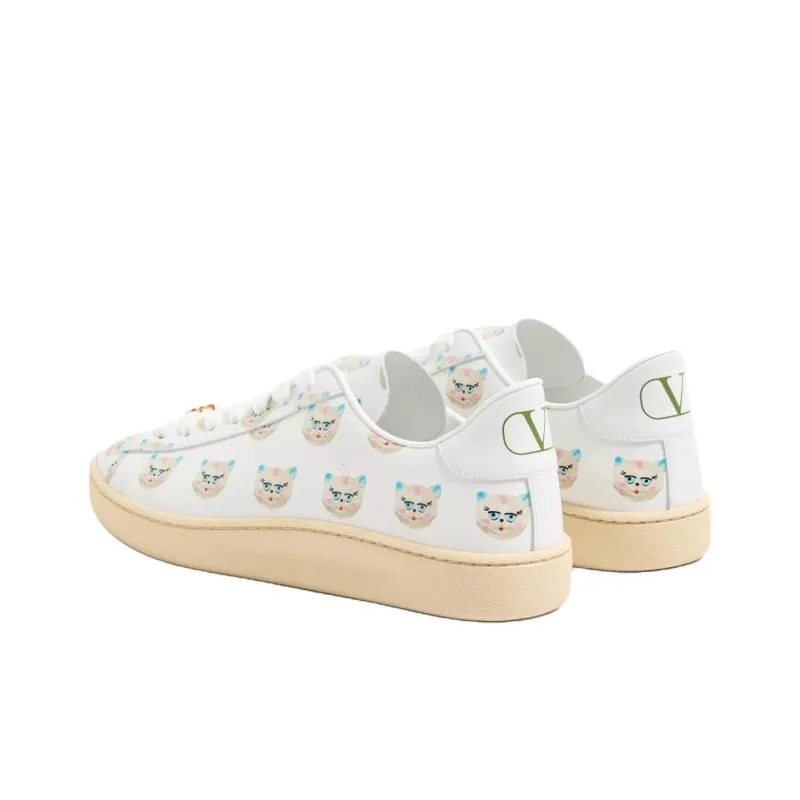 Valentino Royco Low Top Skateboard Shoes Men's White-3