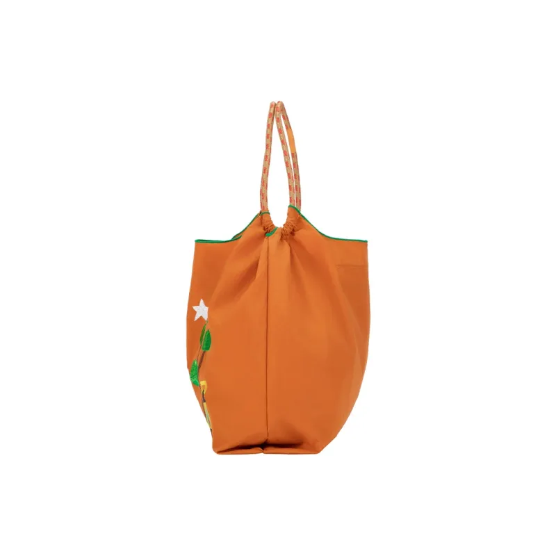 MYTIMELAB Nylon Handbag Unisex Orange/Rose Red-3