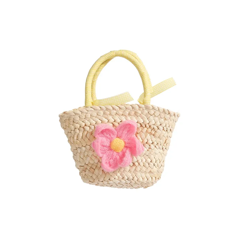 YZUE Woven Handbag Regular Women's Pink/Blue/Green/Yellow-0
