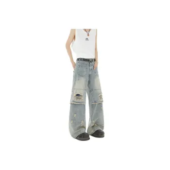 SZSX Jeans Unisex Vintage Blue