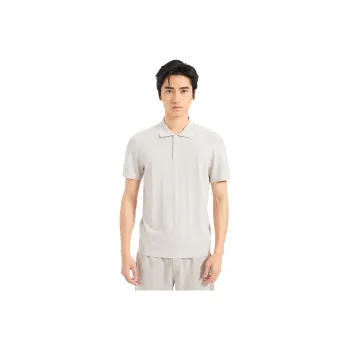 LESS IS MORE Polo Shirt Men's Khaki Gray