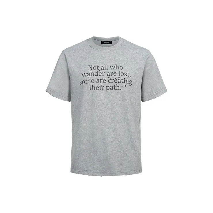 TERRA INCOGNITA T Shirt Unisex Gray-0
