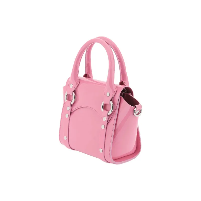 Vivienne Westwood BETTY Cow Leather One Shoulder Handbag Mini Women's Pink-2