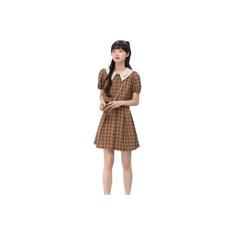 ZIHAN Short Sleeved Dress Women's-5