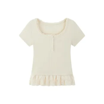 ABBY GODDESS Set in Sleeve T Shirt Women's