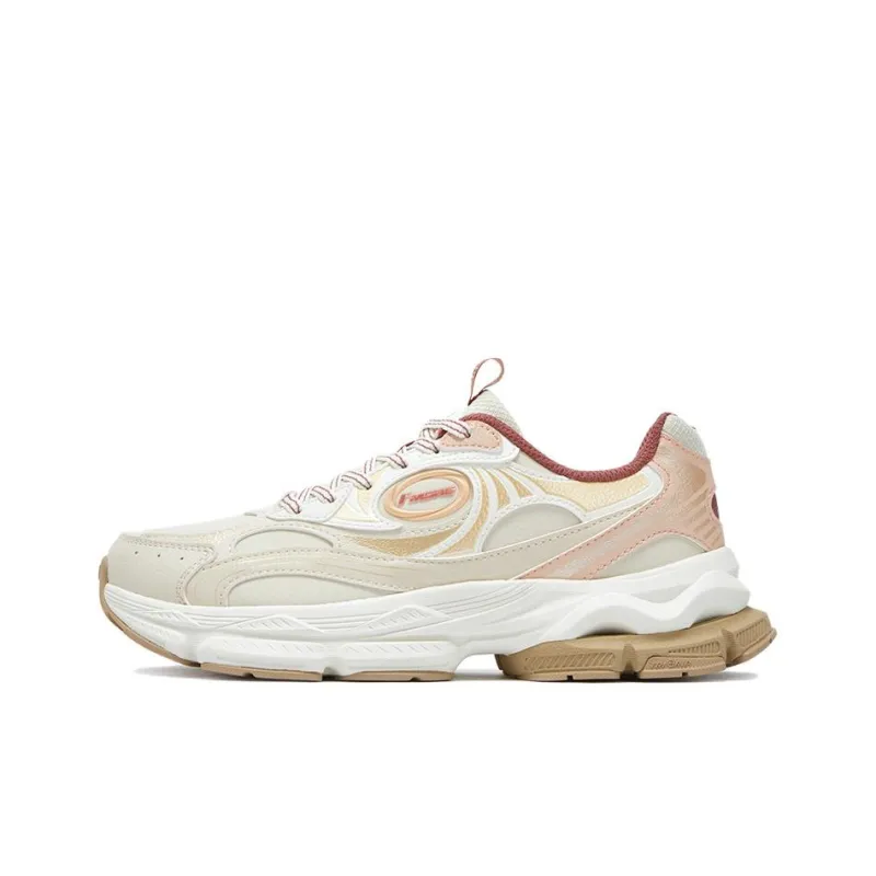 361° Sports Life Collection Abrasion Resistant Moisture Wicking Low Top Casual Shoes Women's Beige Pink-0