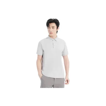 LESS IS MORE Polo Shirt Men's Light Gray