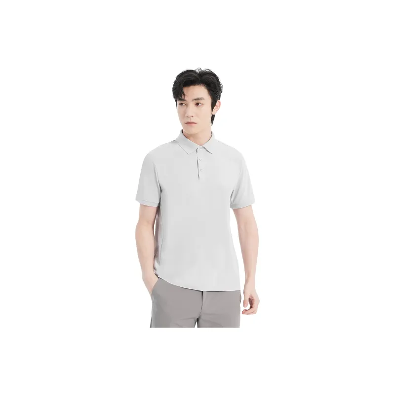LESS IS MORE Polo Shirt Men's Light Gray-0