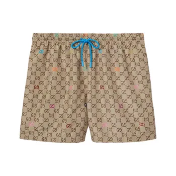GUCCI FW25 Swimming Shorts Men's Dark Brown