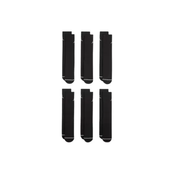 Jordan SS25 Mid Calf Socks Unisex 6 Pack Black