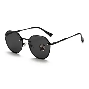 YALMY Metal Irregular Shape Sunglasses Women's