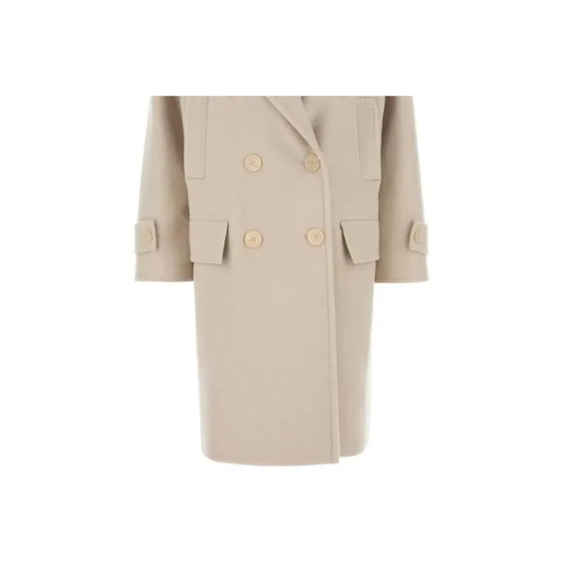 MaxMara Nogara Collared Button Up Coat-2