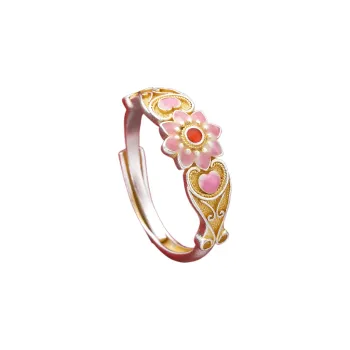 YINI 999 Fine Silver Rings Women's