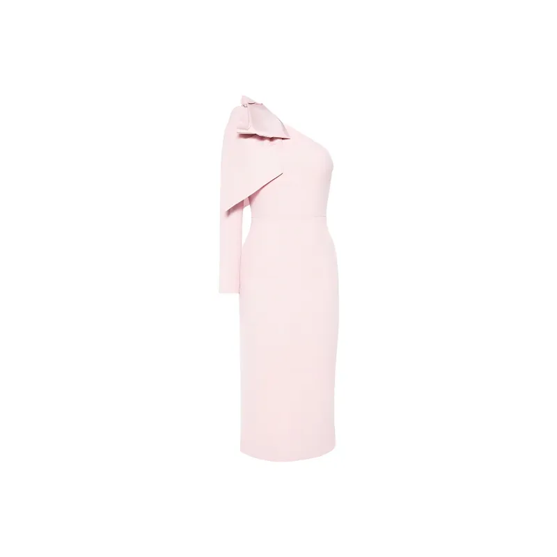 REBECCA VALLANCE Annabelle One-shoulder Midi Dress-0