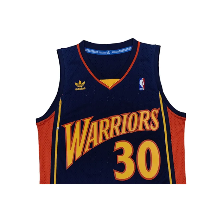 Adidas Originals x NBA Stephen Curry Golden State Warriors Basketball Jersey Unisex Dark Blue-2