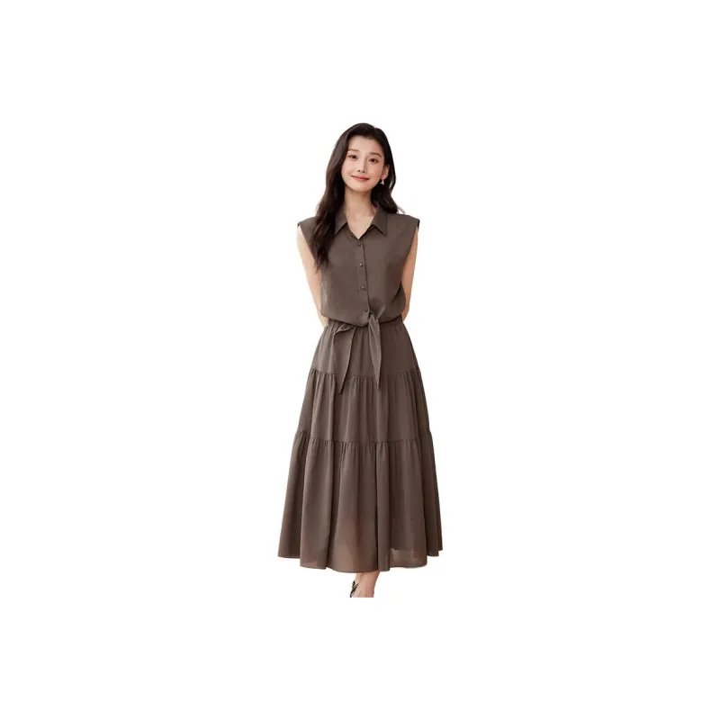 Yi Mengyuan Sleeveless Dress Women's-5