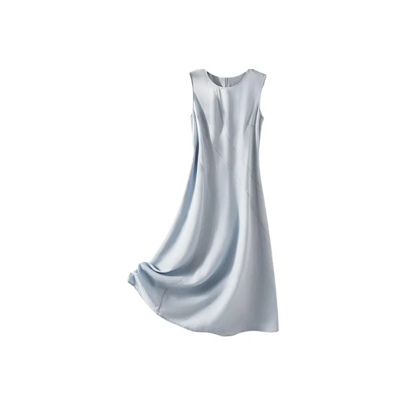 IHIMI Sleeveless Dresses Women's Morning Mist Blue-2