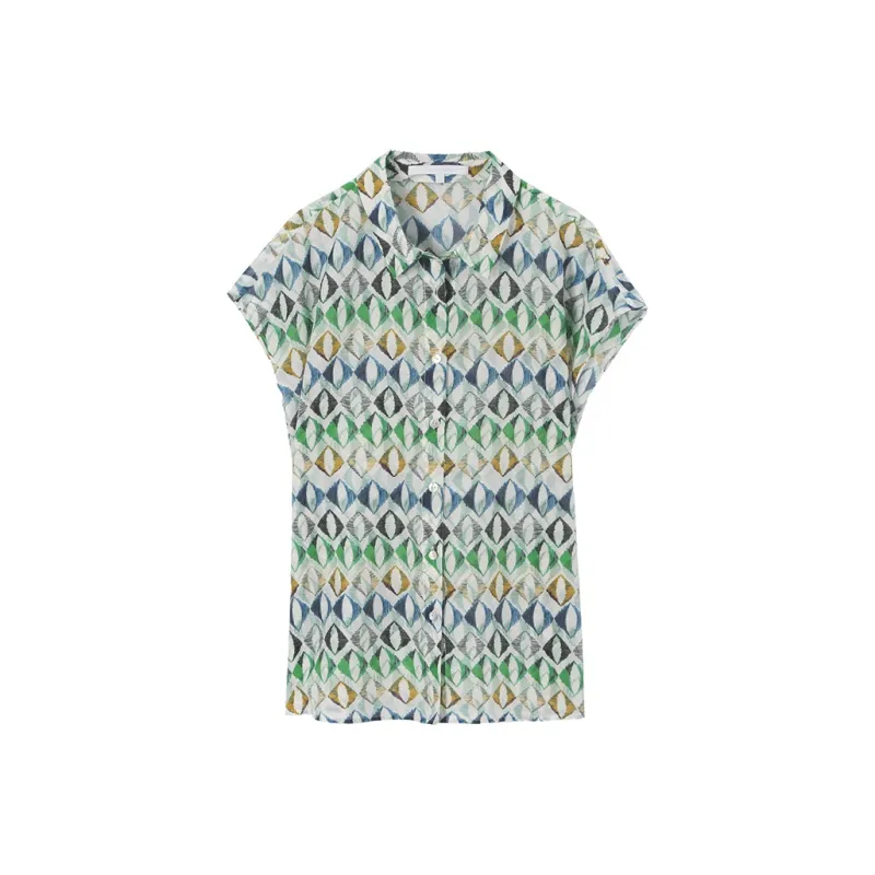 LUYOUYE Shirts Women's Green-0
