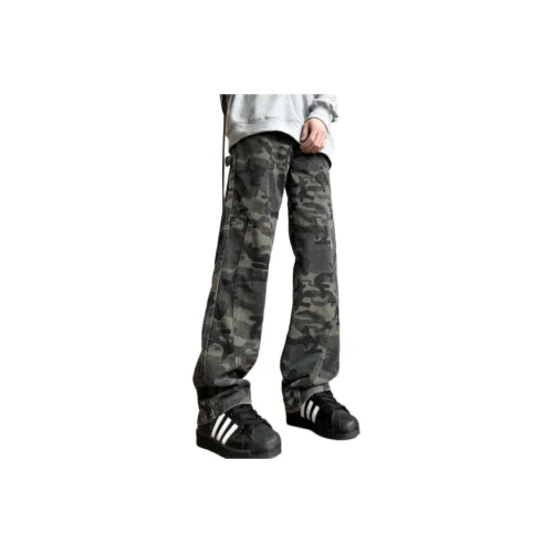 RASHOMONG Jeans Unisex Camouflage