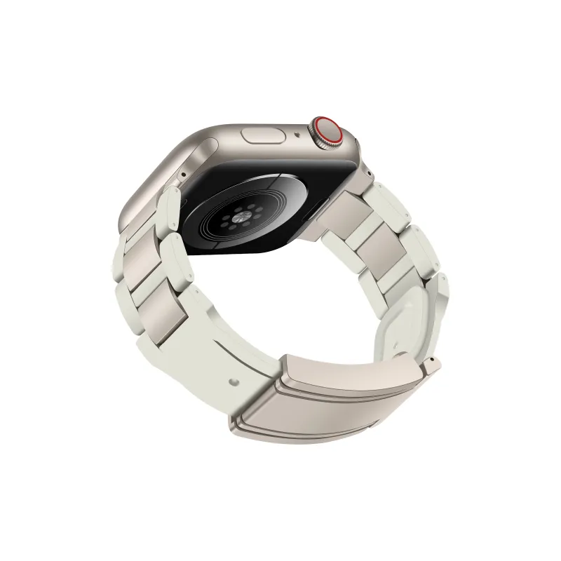 KVZUVUU Apple Compatibility Watch Band Stainless Steel, Rubber Material-31