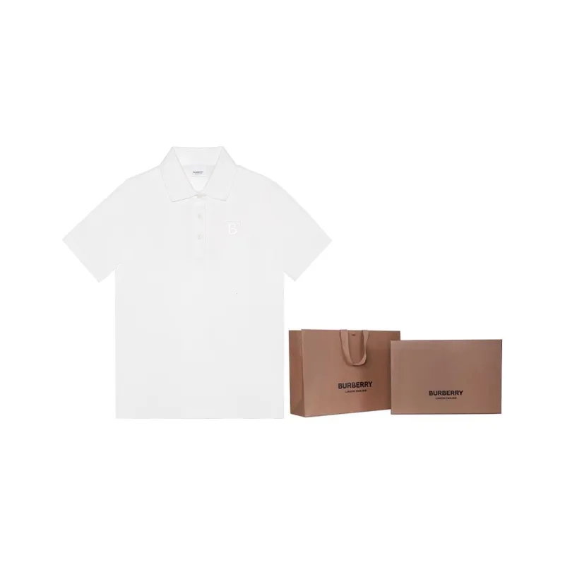 Burberry SS23 Polo Shirt Unisex White-6