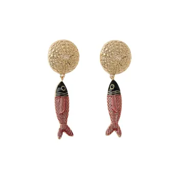 ZARA Metal Earrings Women's Gold