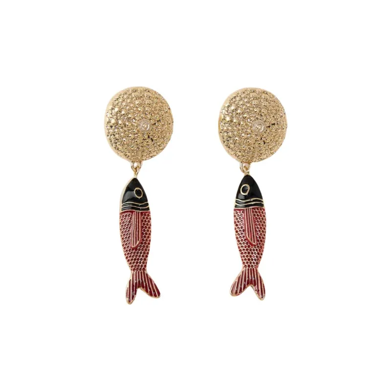 ZARA Metal Earrings Women's Gold-0