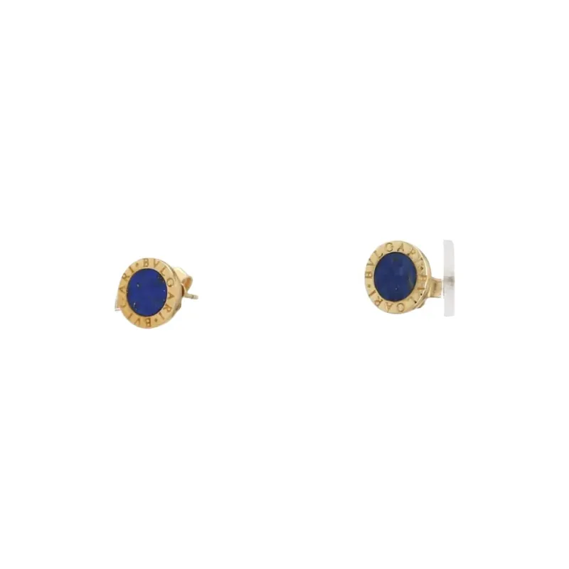 BVLGARI 18kt Yellow Gold BVLGARI BVLGARI Lapis Lazuli Earrings-2