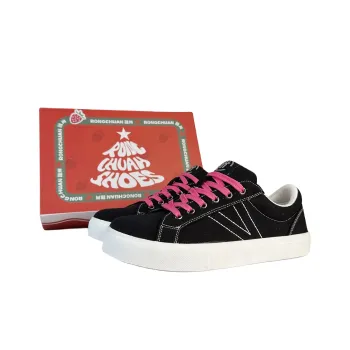 Rongchuan Slip Resistant, Abrasion Resistant, Lightweight, Breathable Low Top Skateboard Shoes Unisex Black
