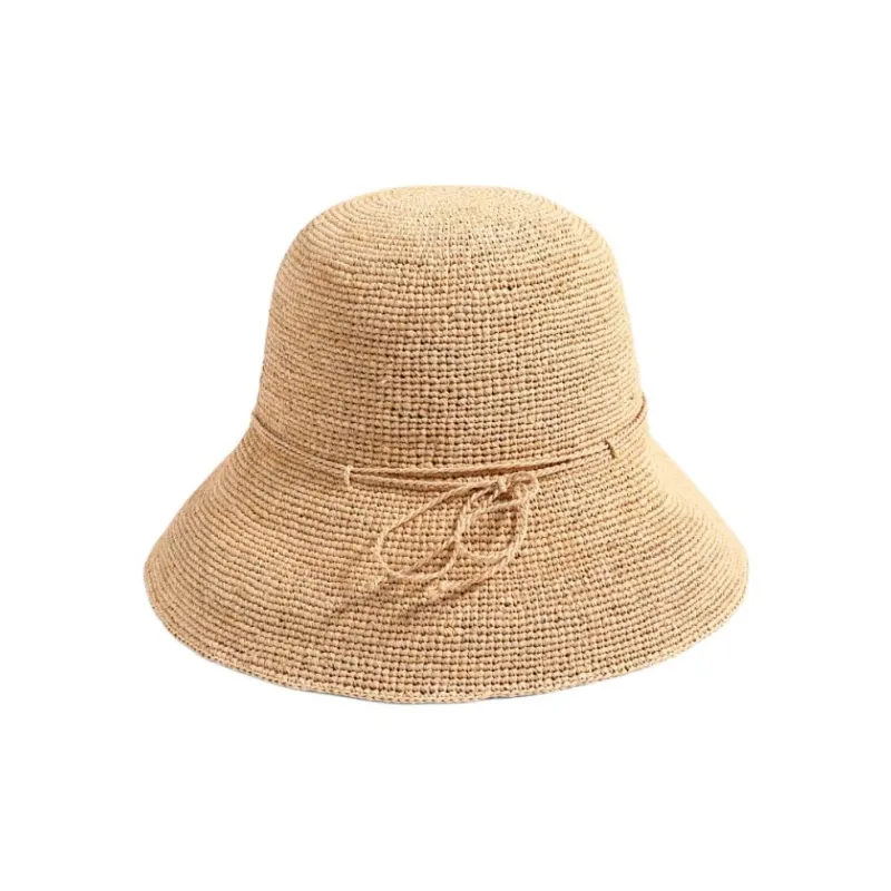 HELEN KAMINSKI Raffia Bucket Hats Unisex Beige-0