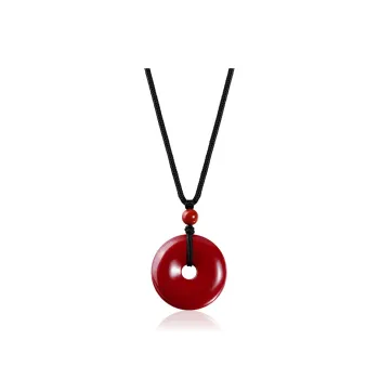 KINGFOCUS Cinnabar Necklaces Unisex