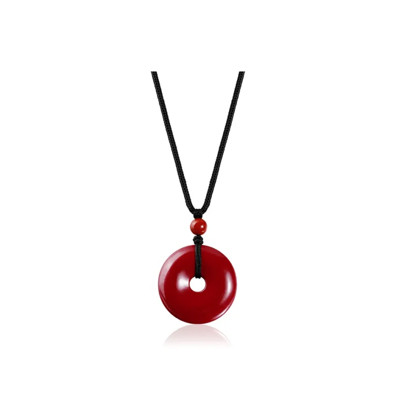 KINGFOCUS Cinnabar Necklaces Unisex-0