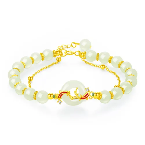 Lao Feng Xiang Natural Chalcedony Bracelets Women's